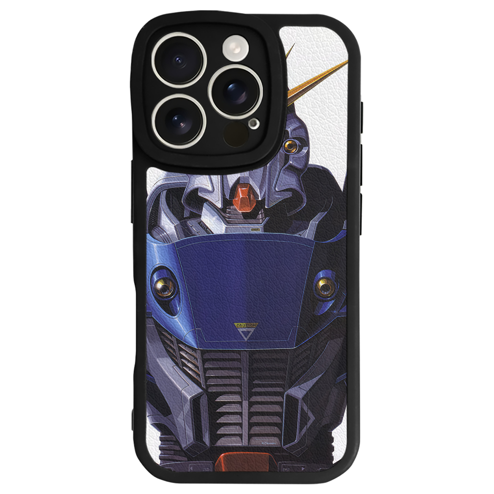 （画像用） 機動戦士ガンダム Mobile Suit Gundam 【iPhone 16シリーズ対応】シリコンスマホケース（レザー調） 材質：シリコン